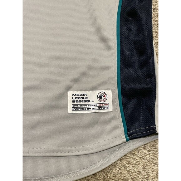 Seattle Mariners Mens XL Blue Short Sleeve Baseball Jersey MLB Dynasty - Picture 3 of 5